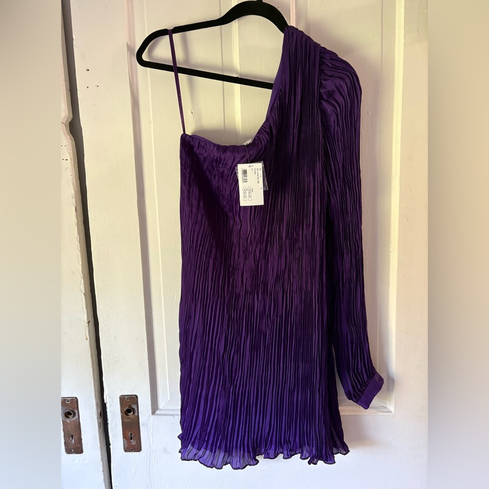 Intermix NWT Pleated One Sleeve Dress